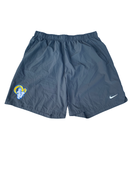 Treymane Anchrum Jr. Los Angeles Rams Team Issued Shorts (Size XXL)