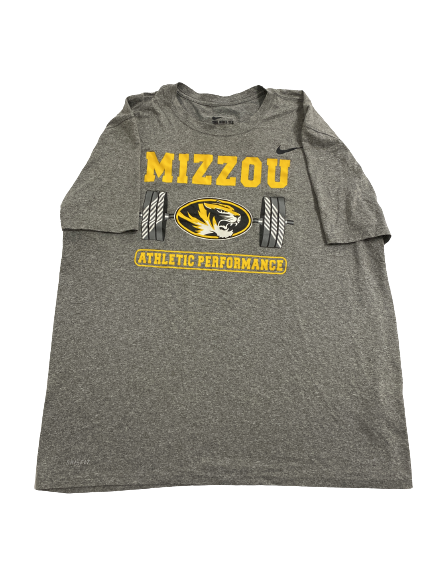 Sean Koetting Missouri Football Player-Exclusive Strength & Conditioning "Mizzou Mindset" T-Shirt (Size XL)
