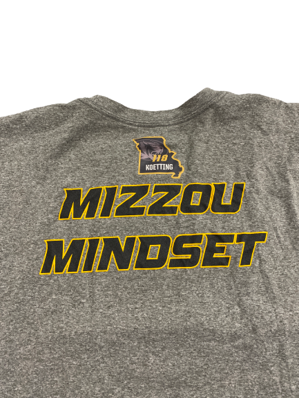 Sean Koetting Missouri Football Player-Exclusive Strength & Conditioning "Mizzou Mindset" T-Shirt (Size XL)