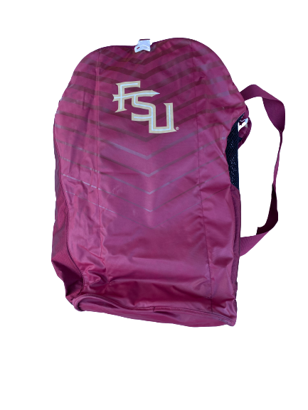 Cole Sands Florida State Baseball Athlete Issued Travel Duffel Bag with Number