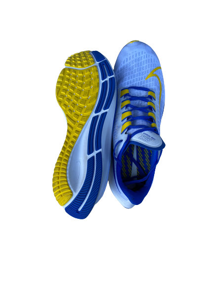 Treymane Anchrum Jr. Los Angeles Rams Team Issued Zoom Pegasus 37 Running Shoes (Size 14)