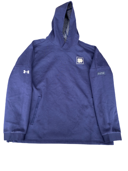 Tommy Kraemer Notre Dame Football Team Issued Sweatshirt (Size XXXL)