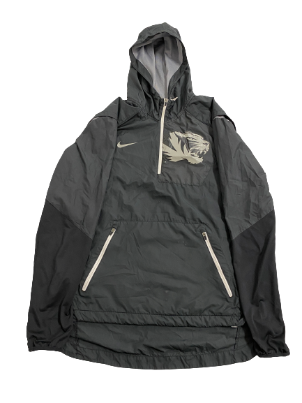 Sean Koetting Missouri Football Team-Issued Quarter-Zip Windbreaker Jacket (Size L)