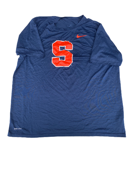 Kenneth Ruff Syracuse Football Team Issued Workout Shirt with Number on Back (Size XXL)