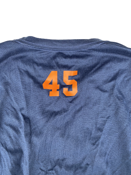 Kenneth Ruff Syracuse Football Team Issued Workout Shirt with Number on Back (Size XXL)