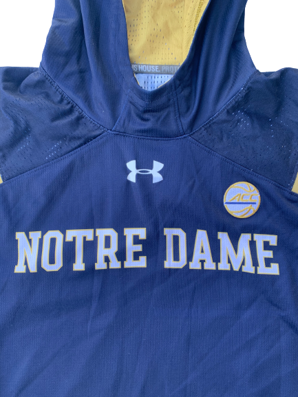 Arike Ogunbowale Notre Dame Team Exclusive Game Warm-Up Shooting Hoodie (Size L)