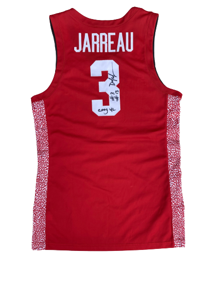 DeJon Jarreau Houston Basketball SIGNED Game Worn Jersey (Size M)