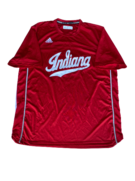 Pauly Milto Indiana Baseball Practice Shirt with Number (Size XL)