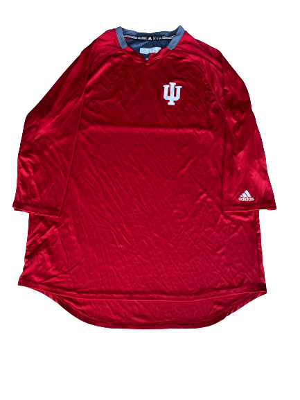 Pauly Milto Indiana Baseball Team Issued 3/4-Sleeve Workout Shirt (Size XL)