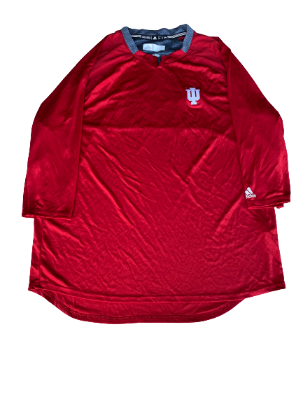 Pauly Milto Indiana Baseball Team Issued 3/4-Sleeve Workout Shirt (Size XL)