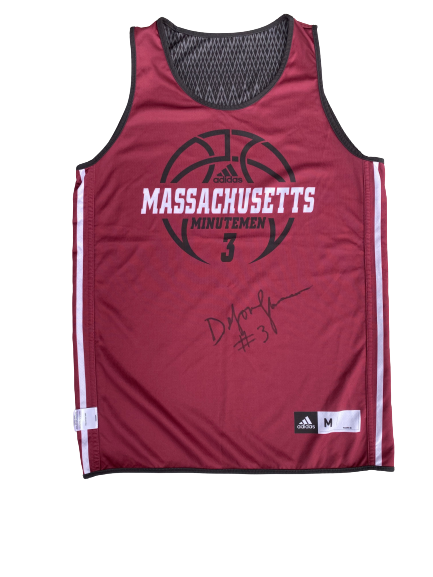 DeJon Jarreau UMass Basketball Player Exclusive SIGNED Reversible Practice Jersey (Size M)