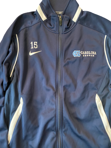 Zoe Redei North Carolina Soccer Nike Zip-Up Jacket With Number (Size M)