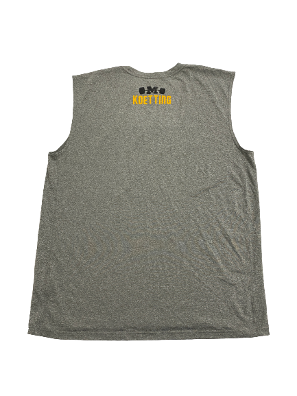 Sean Koetting Missouri Football Player-Exclusive Strength & Conditioning Tank With Name (Size XL)