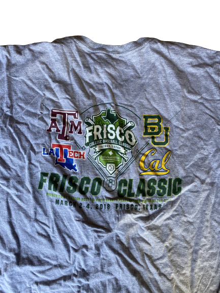 Mason Cole Texas A&M Baseball 2018 "Frisco Classic" T-Shirt (Size XL)