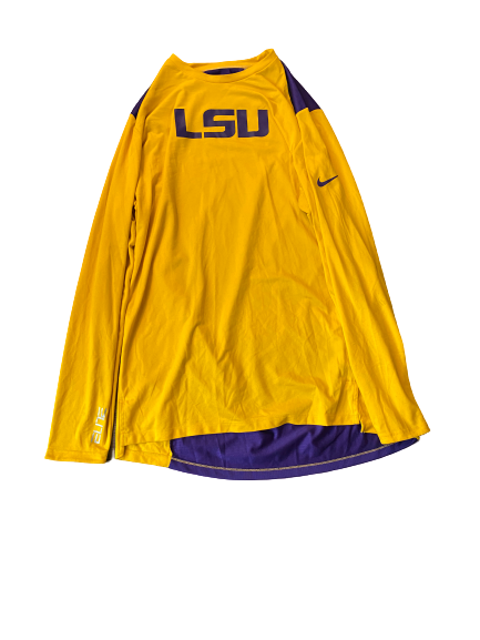 Brandon Sampson LSU Basketball Pre-Game Warm-Up Shirt (Size XL)