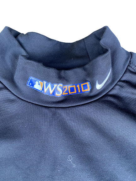 Shawon Dunston Jr. 2010 World Series Long Sleeve Thermal Compression Shirt (Size L)