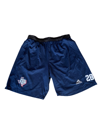 Mason Cole Texas A&M Baseball Team Exclusive Shorts with Number (Size XL)