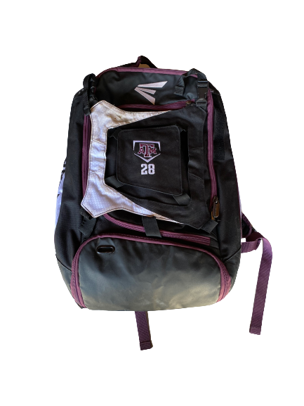 Mason Cole Texas A&M Baseball Player Exclusive Backpack with Number
