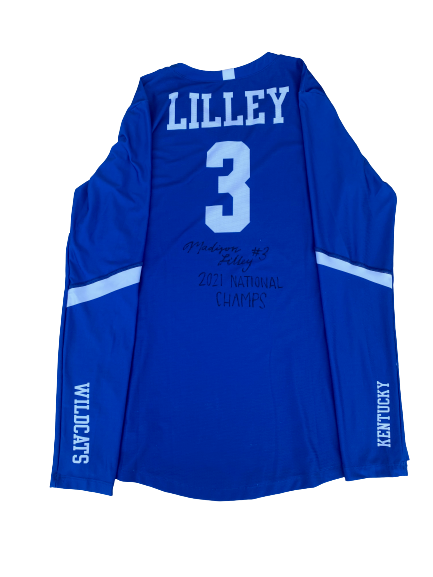 Madison Lilley Kentucky Volleyball SIGNED GAME WORN Jersey