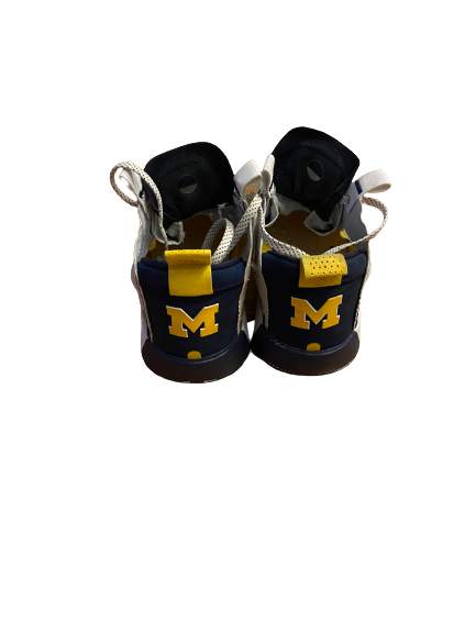 Danielle Rauch Michigan Basketball Signed Team Issued Shoes (Size 7.0 Men&