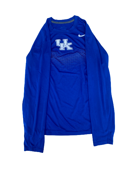 Madison Lilley Kentucky Volleyball Team Issued Long Sleeve Workout Shirt (Size M)