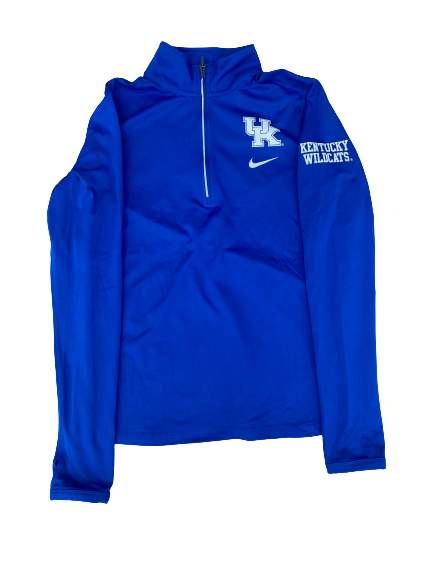 Madison Lilley Kentucky Volleyball Team Issued Quarter-Zip Pullover (Size L)