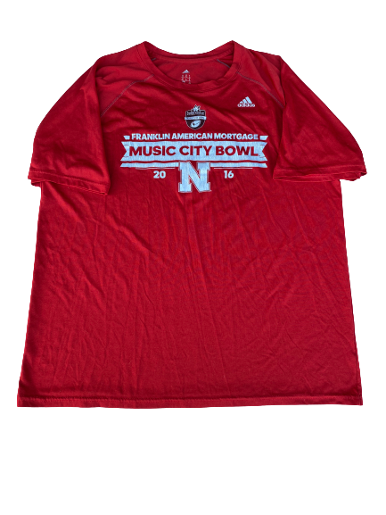Tony Butler Nebraska Football Official 2016 Music City Bowl T-Shirt (Size XL)