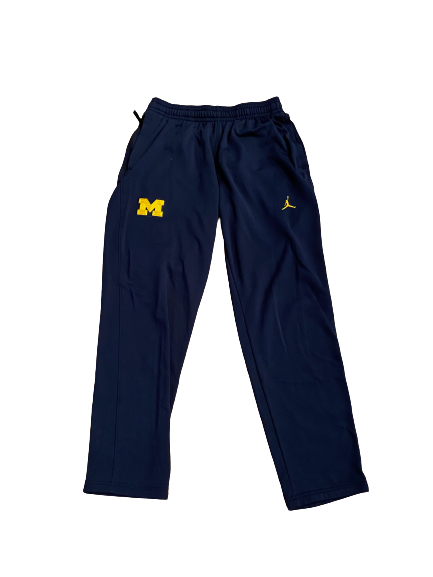 Danielle Rauch Michigan Basketball Team-Issued Sweatpants (Size Women&