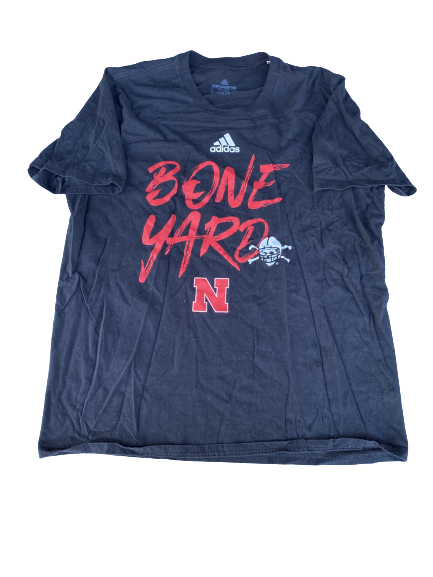 Tony Butler Nebraska Football Team Exclusive "Bone Yard" T-Shirt (Size XL)