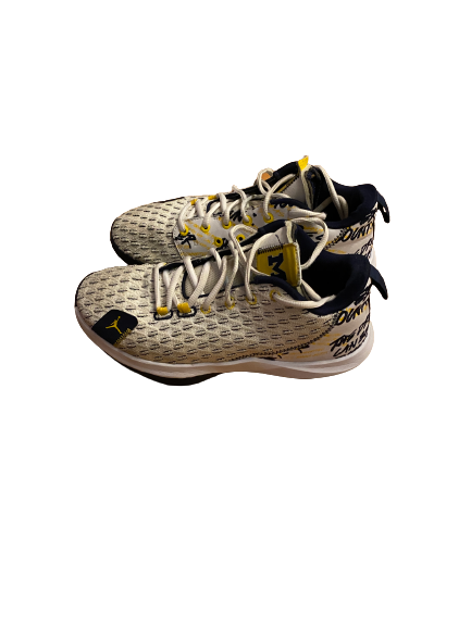 Danielle Rauch Michigan Basketball Team Issued Shoes (Size 7.0 Men&