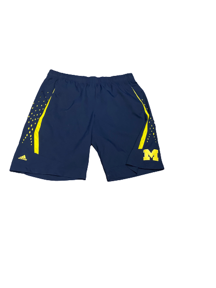 Tyrone Wheatley Jr. Michigan Adidas Shorts (Size XL)
