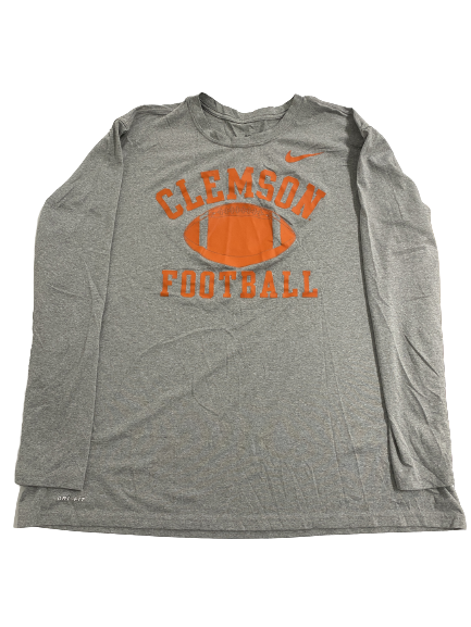 Jordan Williams Clemson Football Team Issued Long Sleeve Shirt (Size XXXL)