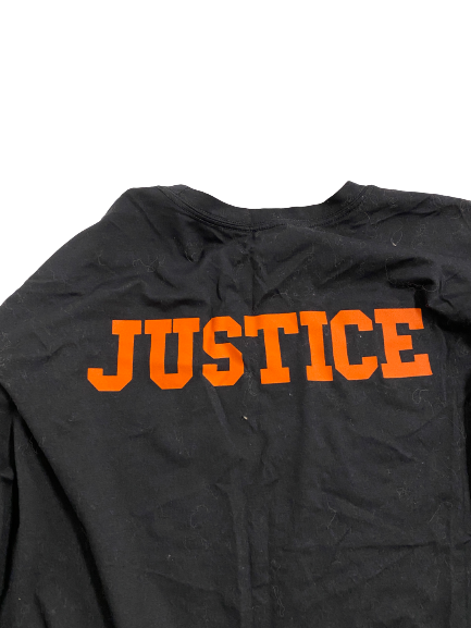 Jordan Williams Clemson Football Player-Exclusive "Justice" Long Sleeve Shirt (Size XXXL)