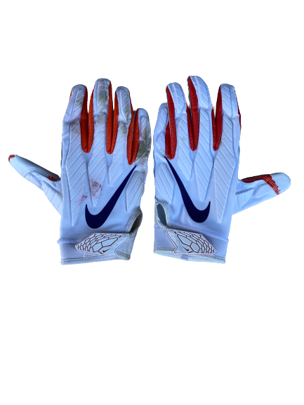 J.C. Chalk Clemson Football Player Exclusive Football Gloves (Size XXL)