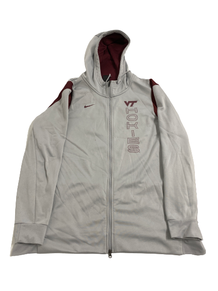 Jordan Williams Virginia Tech Football Team Issued Zip-Up Jacket (Size XXXL)