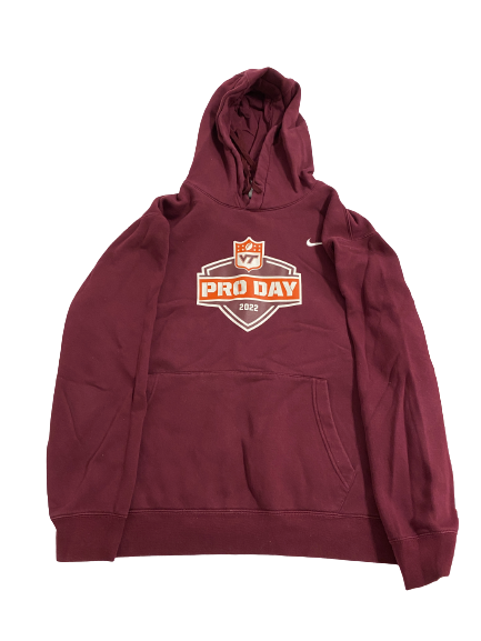 Jordan Williams Virginia Tech Football Pro Day Player-Exclusive Sweatshirt (Size XXXL)