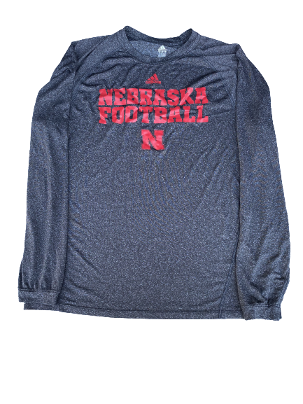 Tony Butler Nebraska Football Team Issued Long Sleeve Shirt (Size XL)