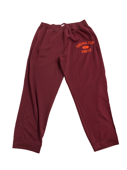 Jordan Williams Virginia Tech Football Team Issued Travel Sweatpants (Size XXL)