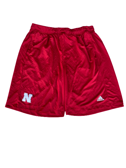 Tony Butler Nebraska Football Team Issued Workout Shorts (Size XL)