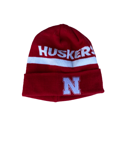 Tony Butler Nebraska Football Team Issued Beanie Hat