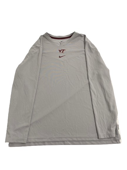 Jordan Williams Virginia Tech Football Team-Issued Long Sleeve Shirt (Size XXXL)