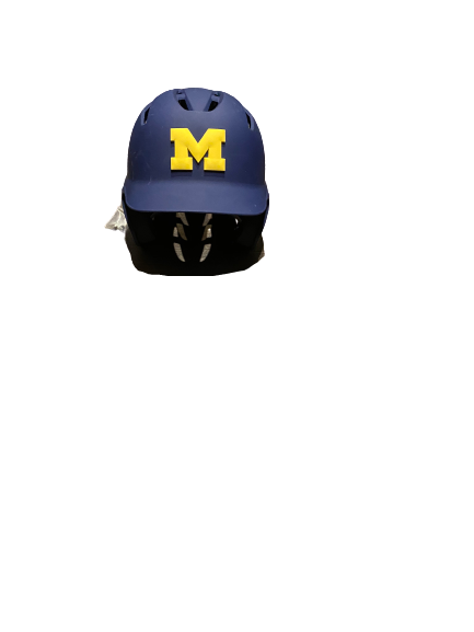 Harrison Wenson Michigan Baseball DeMarini Helmet With Number (Size 7 3/8 - 7 1/2)