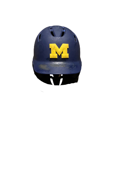 Harrison Wenson Michigan Baseball Game-Worn DeMarini Helmet With Number (Size 7 3/8 - 7 1/2)