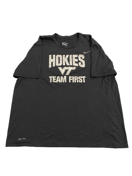 Jordan Williams Virginia Tech Football Player-Exclusive "Team First" T-Shirt (Size XXXL)