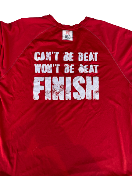 Tony Butler Nebraska Football Team Exclusive T-Shirt (Size XL)