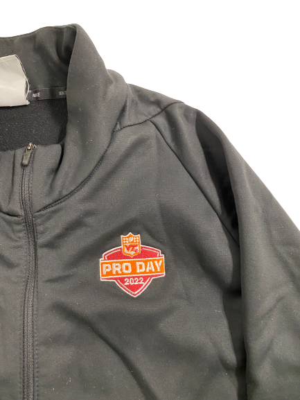 Jordan Williams Virginia Tech Football Pro-Day Quarter-Zip Jacket (Size XXL)