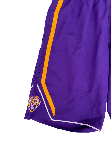 Tremont Waters LSU Signed 2017-2018 Game Worn Shorts