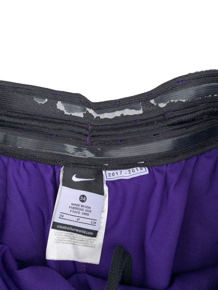Tremont Waters LSU Signed 2017-2018 Game Worn Shorts