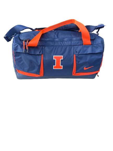 Josh Imatorbhebhe Illinois Football Duffle Bag With Player Tag