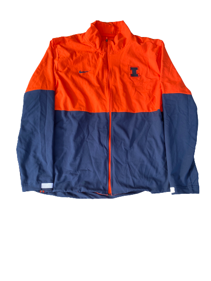 Josh Imatorbhebhe Illinois Nike Zip-Up Jacket (Size XL)
